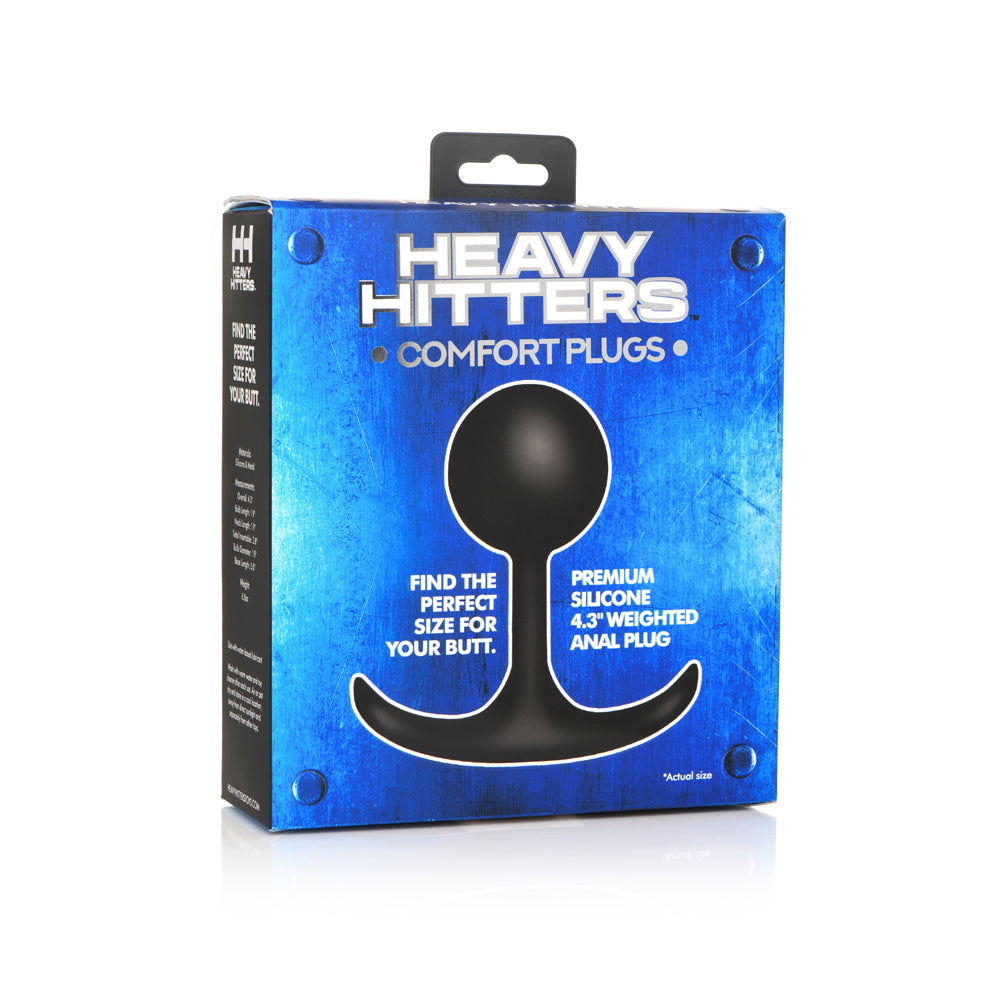 Heavy Hitters Comfort Plugs Premium Silicone 4.4'' Weighted Round Plug | 848518049162 | Discreet Personal Wellness