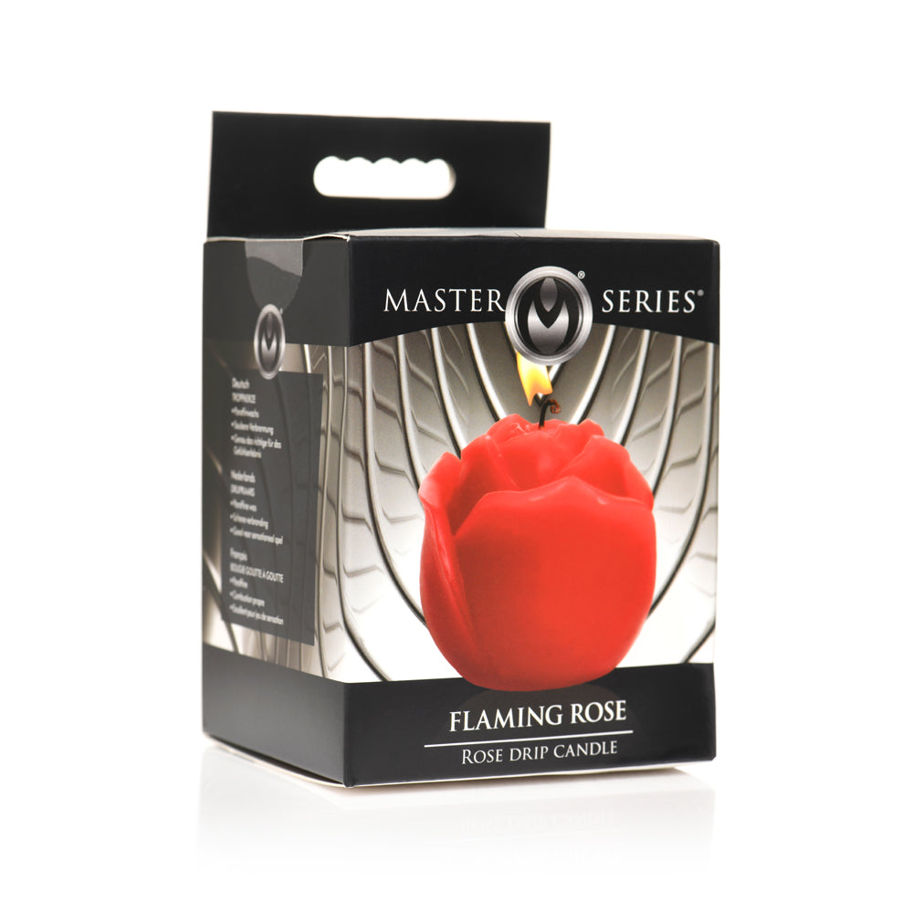 Master Series Flaming Rose Drip Candle | 848518052636 | Discreet Personal Wellness