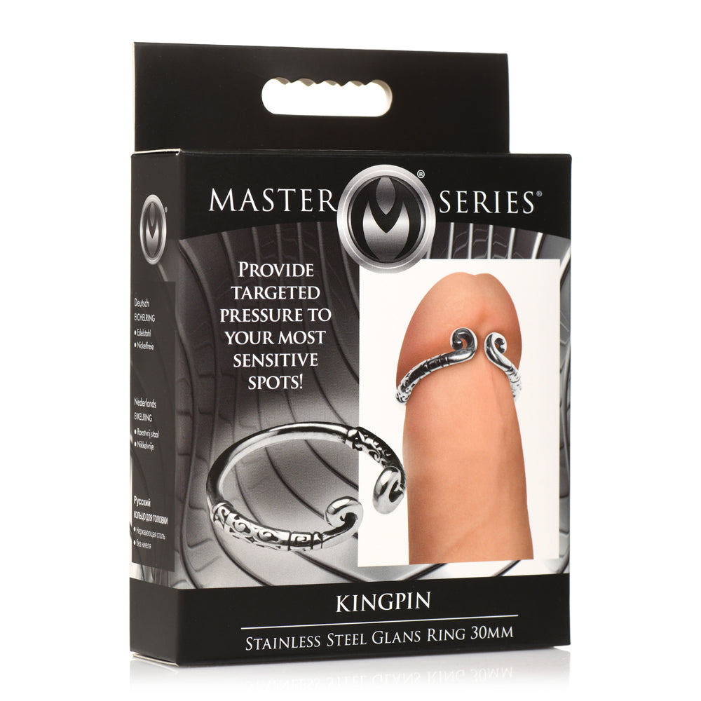 Master Series Kingpin Stainless Steel Glans Ring 30mm | 848518054135 | Discreet Personal Wellness