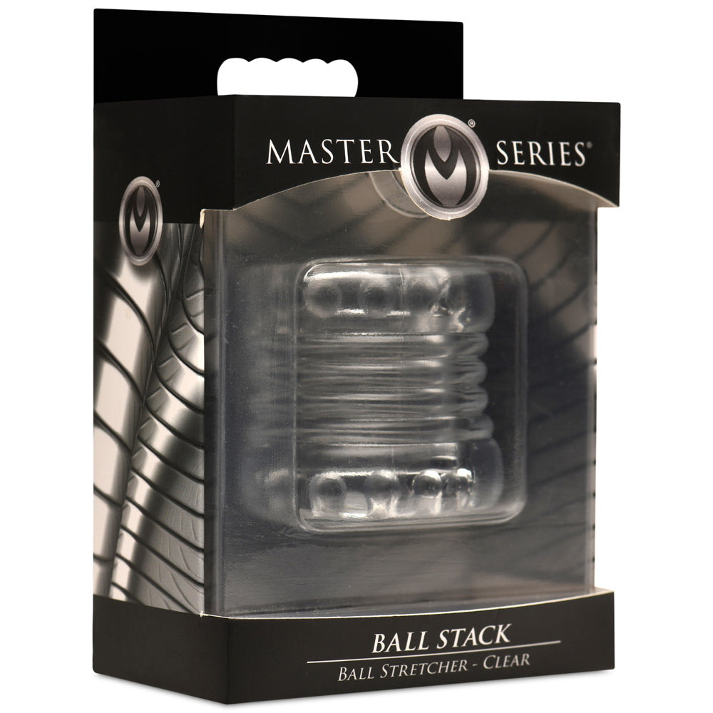 Master Series Ball Stack Ball Stretcher Clear | 848518054937 | Discreet Personal Wellness