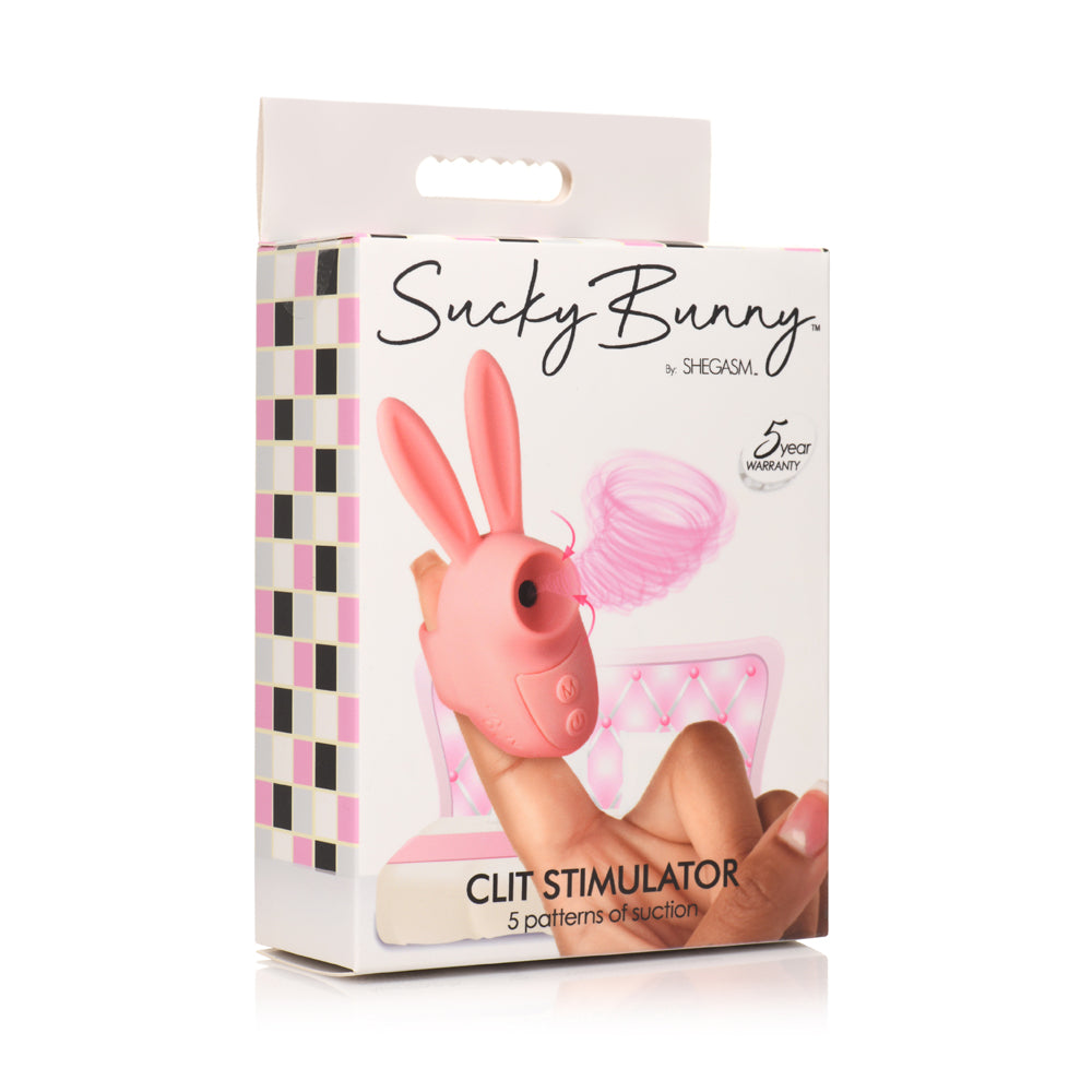 Shegasm Sucky Bunny Clitoris Stimulator Pink | 848518055538 | Discreet Personal Wellness