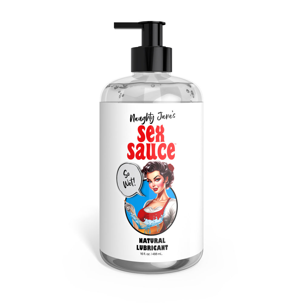 Naughty Jane's Sauce Natural Lubricant 16 oz. | 848518055675 | Discreet Personal Wellness