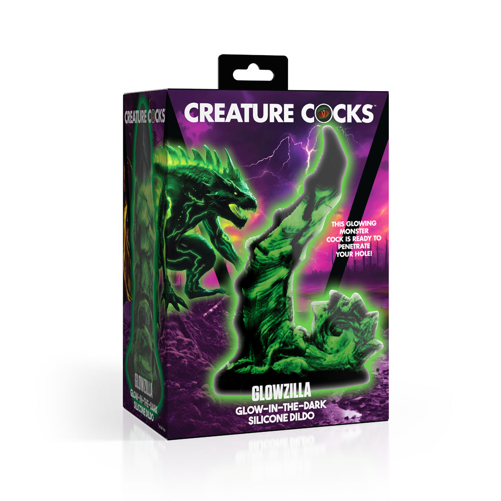 Creature Penis Glowzilla Glow-In-The-Dark Silicone Dildo | 848518055927 | Discreet Personal Wellness