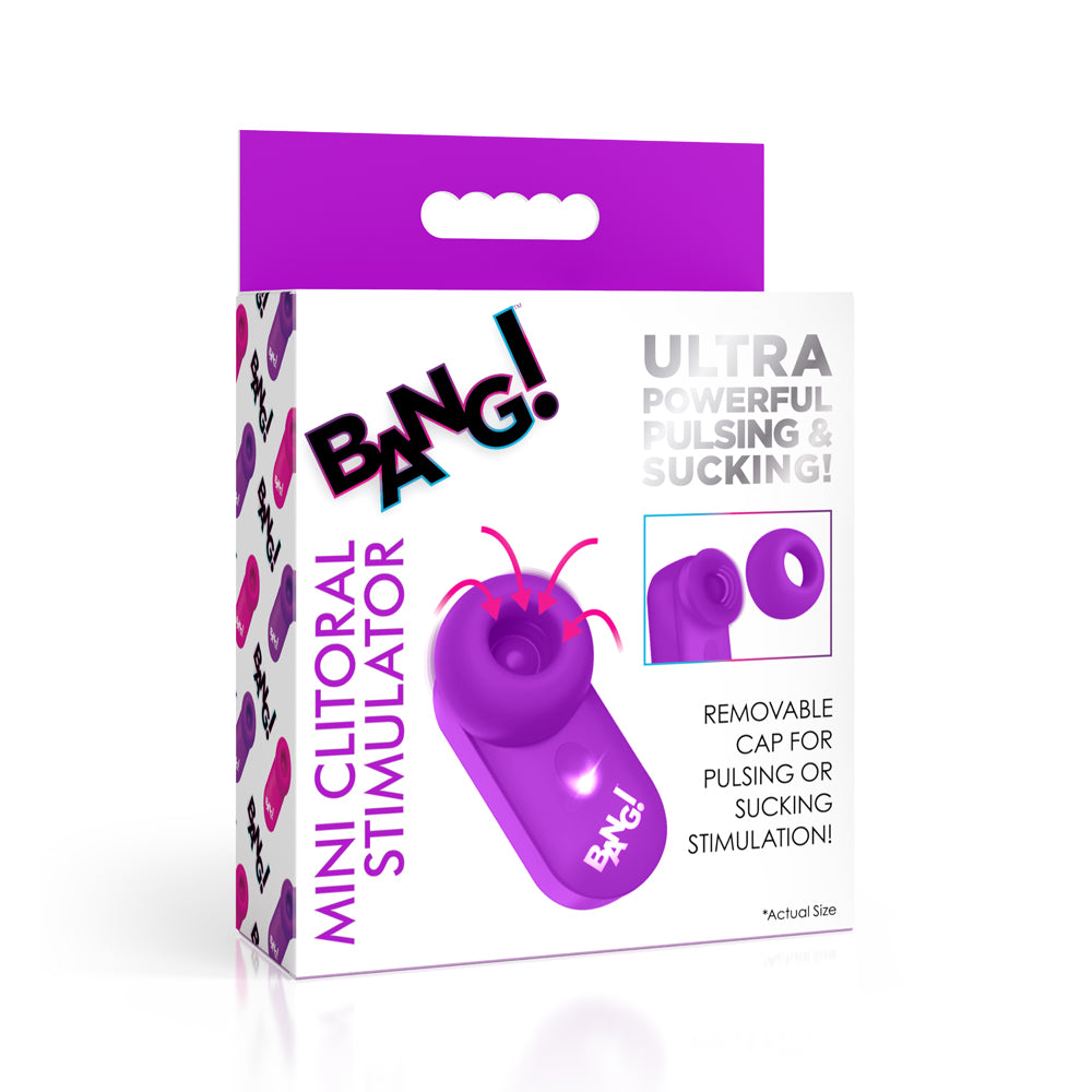 Bang! 5 Speed Mini Clitoral Stimulator Purple | 848518056078 | Discreet Personal Wellness