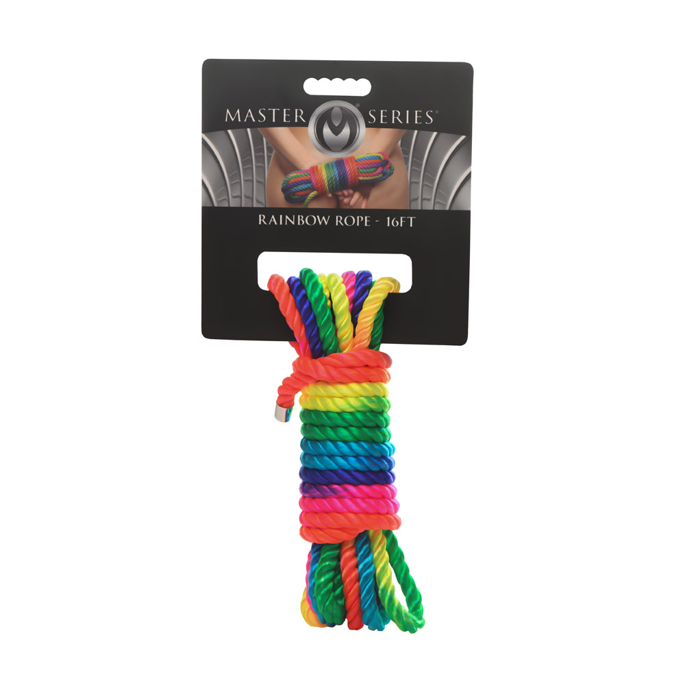 Master Series Rainbow Rope 16Ft | 848518059444 | Discreet Personal Wellness