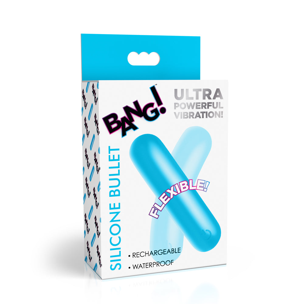Bang! Flexible Silicone Bullet Blue | 848518059499 | Discreet Personal Wellness