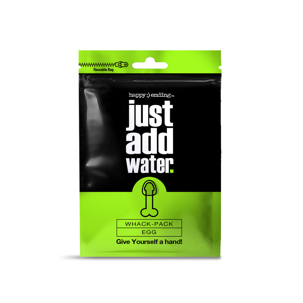 Happy :) Ending Just Add Water Whack Pack Egg | 850010096070 | Discreet Personal Wellness
