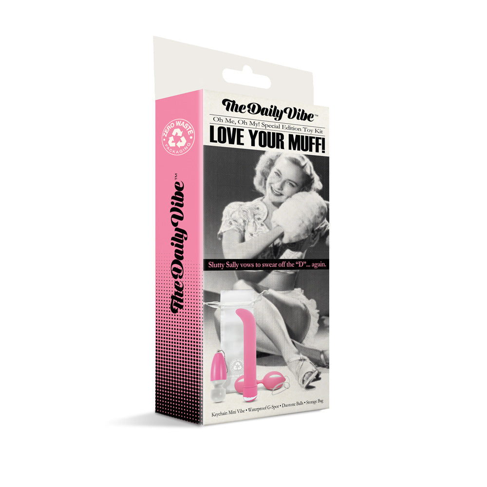 The Daily Vibe Special Edition Toy Kit Love Your Muff | 850010096285 | Discreet Personal Wellness