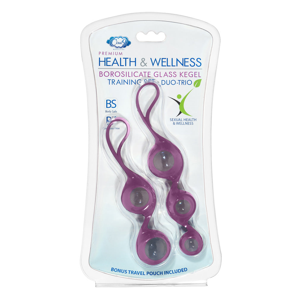Cloud 9 Health & Wellness Borosilicate Training Set Plum | 850013016013 | Discreet Personal Wellness