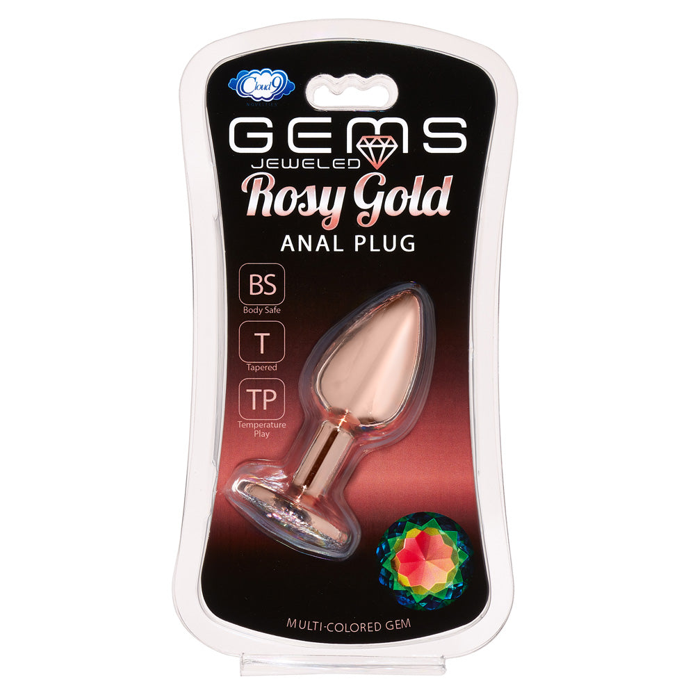 Gems Rosy Gold Anal Plug Small | 850013016723 | Discreet Personal Wellness