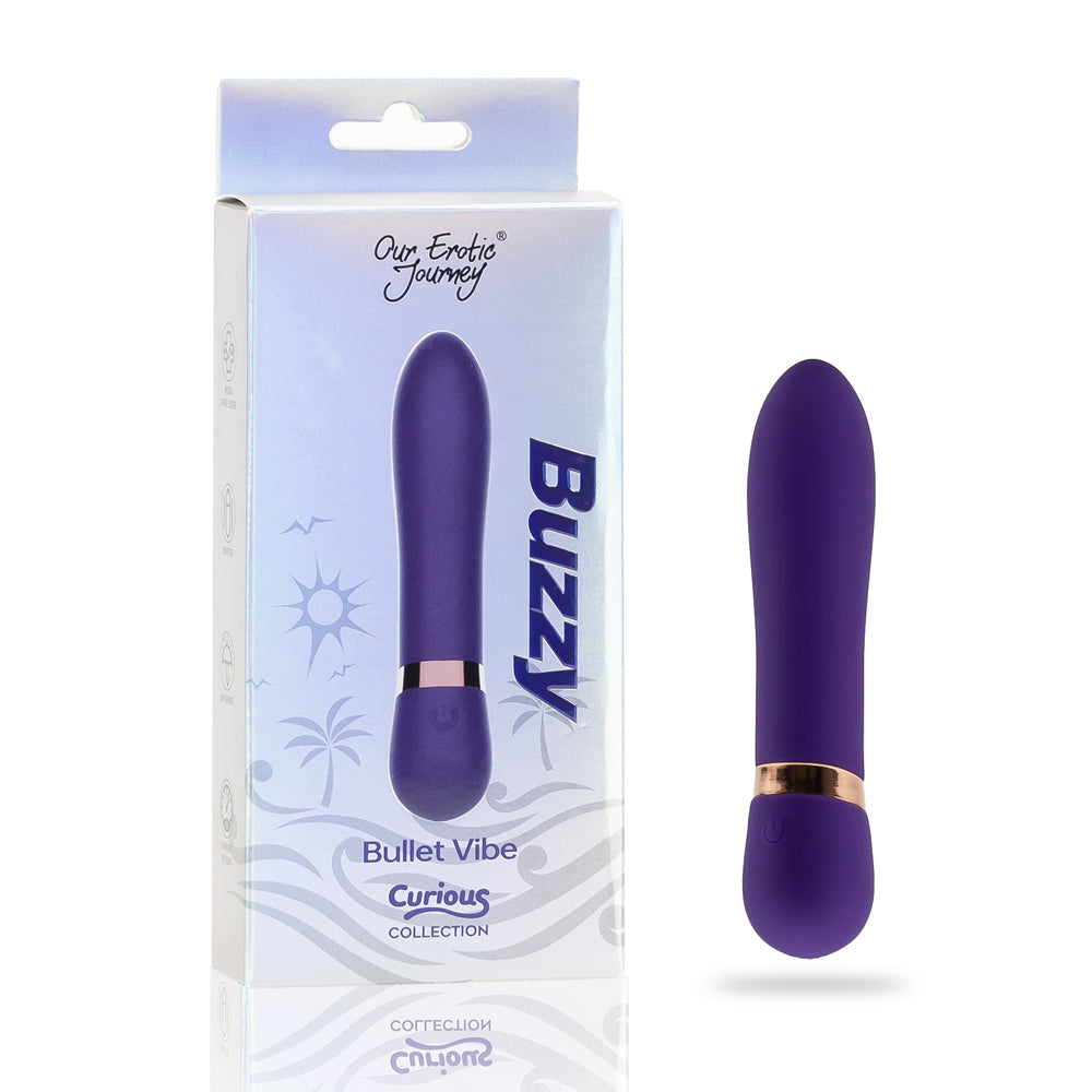 Curious Buzzy Bullet Vibe Purple | 850017269903 | Discreet Personal Wellness