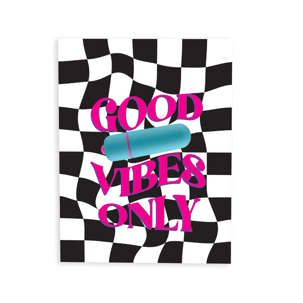 Good Vibes Only NaughtyVibes Greeting Card | 850054576446 | Discreet Personal Wellness