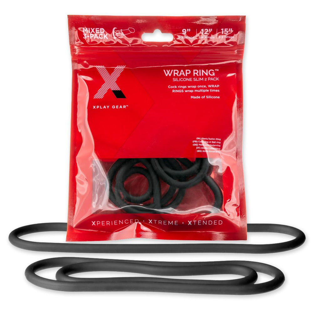 Xplay 3 Pack Silicone Thin Wrap Ring | 851127008680 | Discreet Personal Wellness