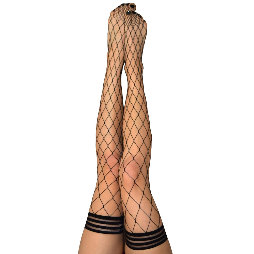 Michelle Black Large Net Fishnet Size B | 852531004909 | Discreet Personal Wellness