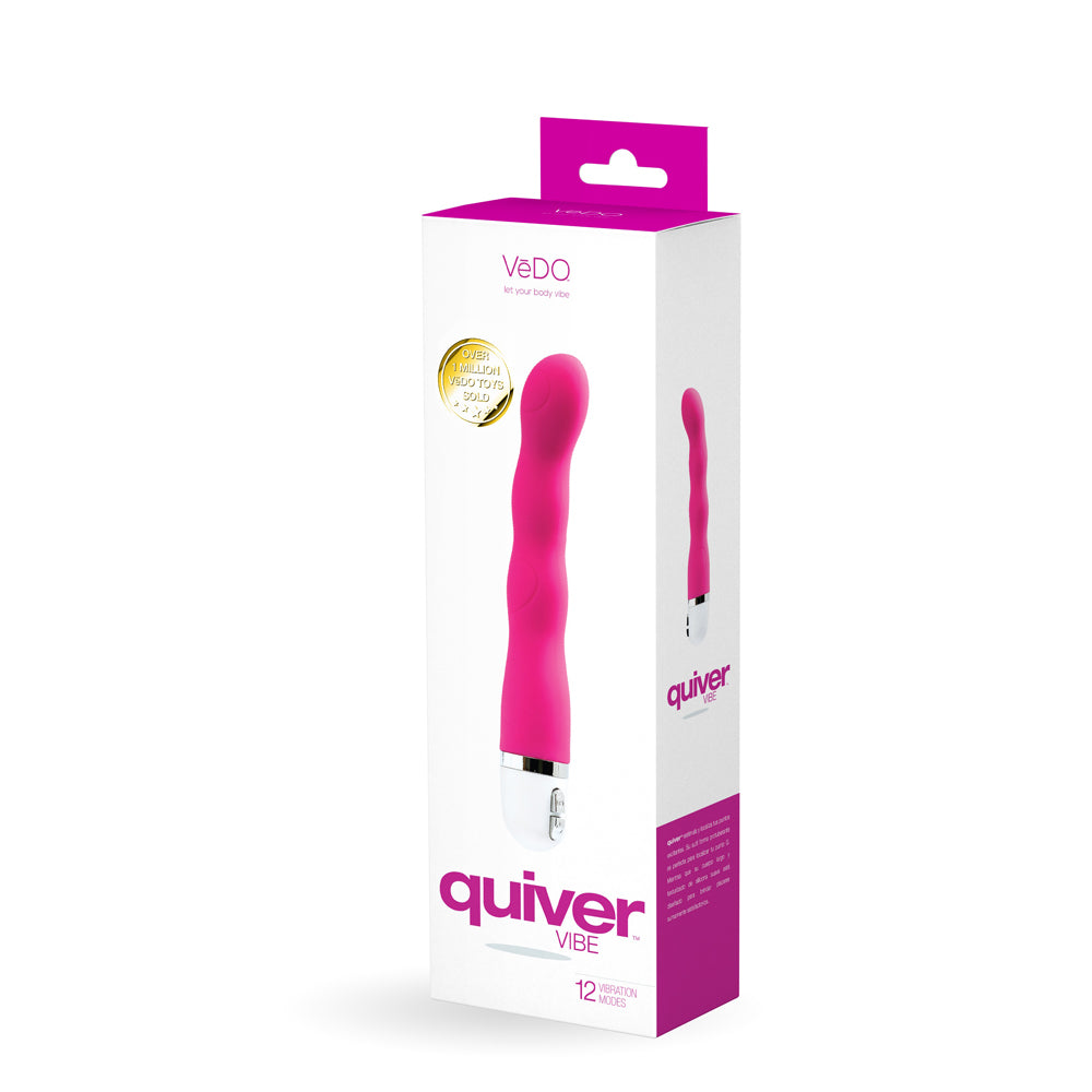 Quiver Mini Vibe - Hot In Bed Pink | 854306004411 | Discreet Personal Wellness