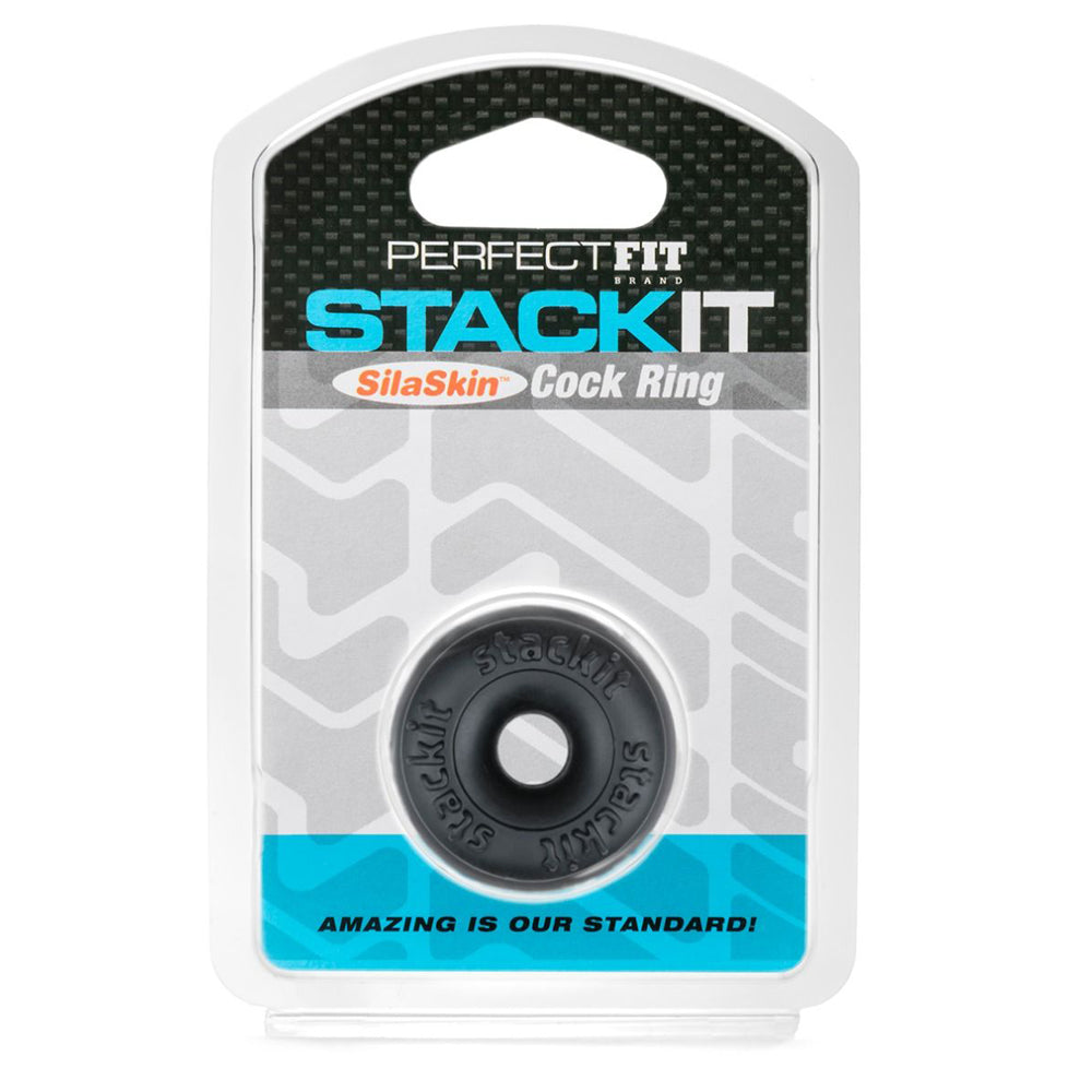 Stackit Penis Ring Black | 854854005724 | Discreet Personal Wellness