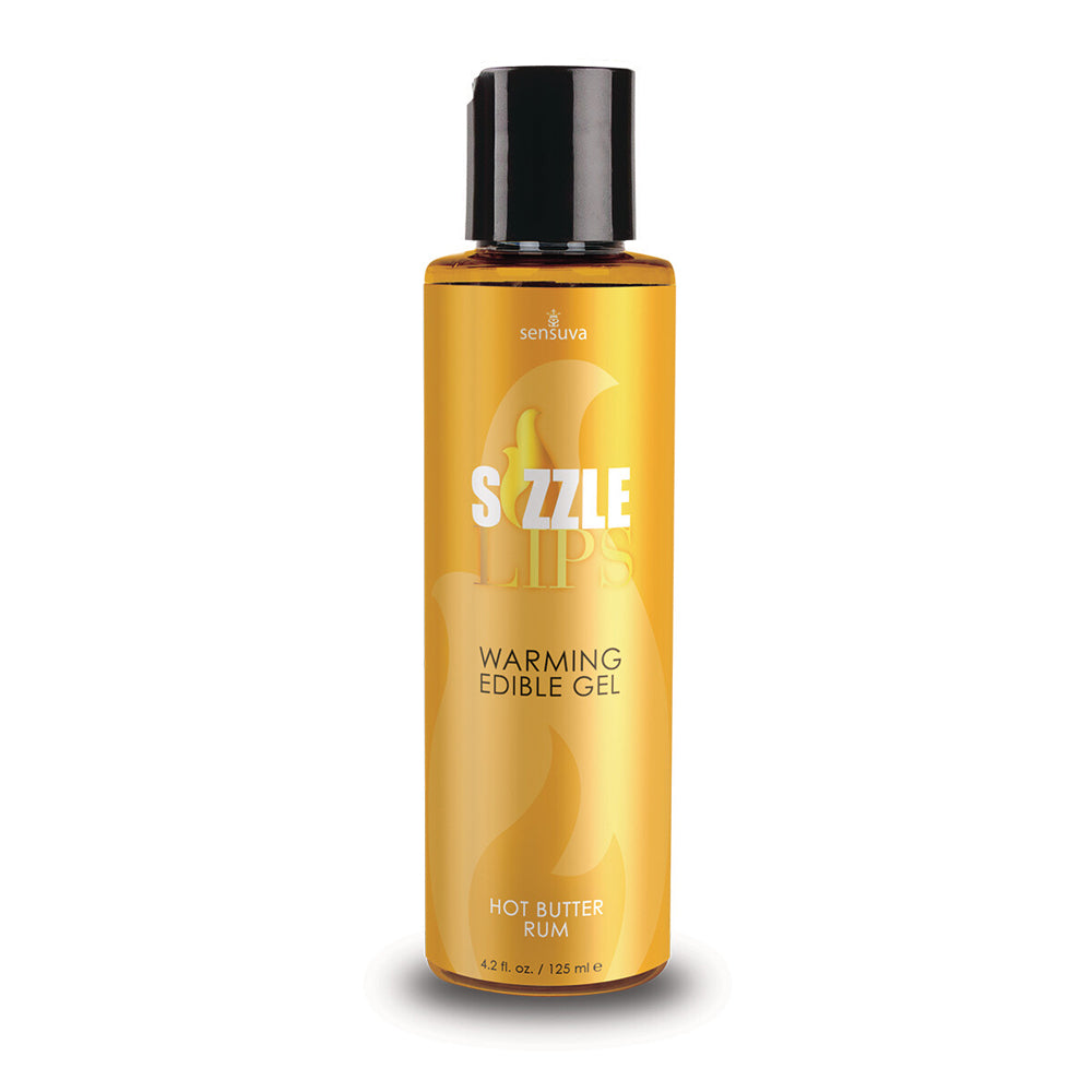 Sizzle Lips Butter Rum Warming Gel 4.2 oz. | 855559007327 | Discreet Personal Wellness
