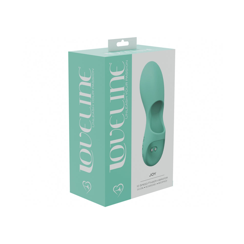 Joy 10 Speed Finger Vibe Silicone Rechargeable Waterproof Green | 8714273052261 | Discreet Personal Wellness