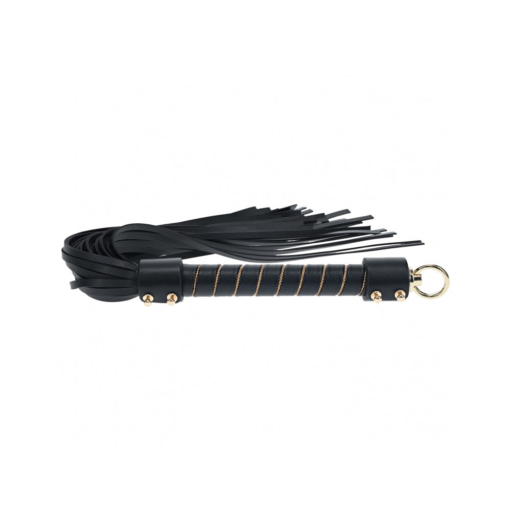 Ouch! London Collection Flogger Black | 8714273056474 | Discreet Personal Wellness