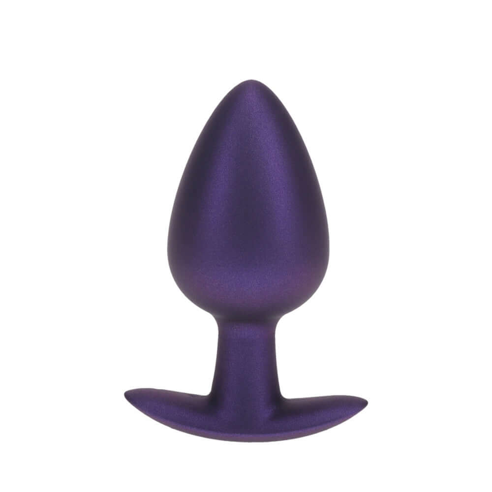 Ouch! Anal Plug Large Silicone Metallic Purple | 8714273056917 | Discreet Personal Wellness