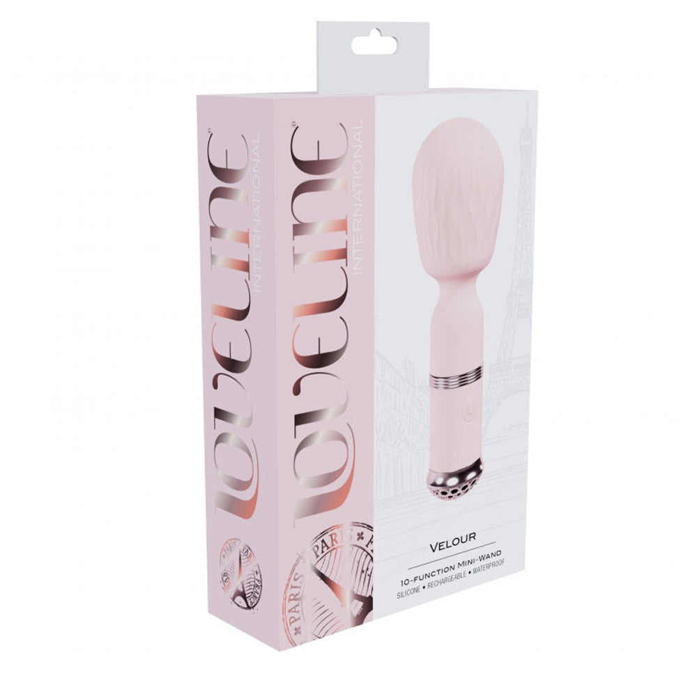 Loveline Velour Mini-Wand Pink | 8714273058683 | Discreet Personal Wellness