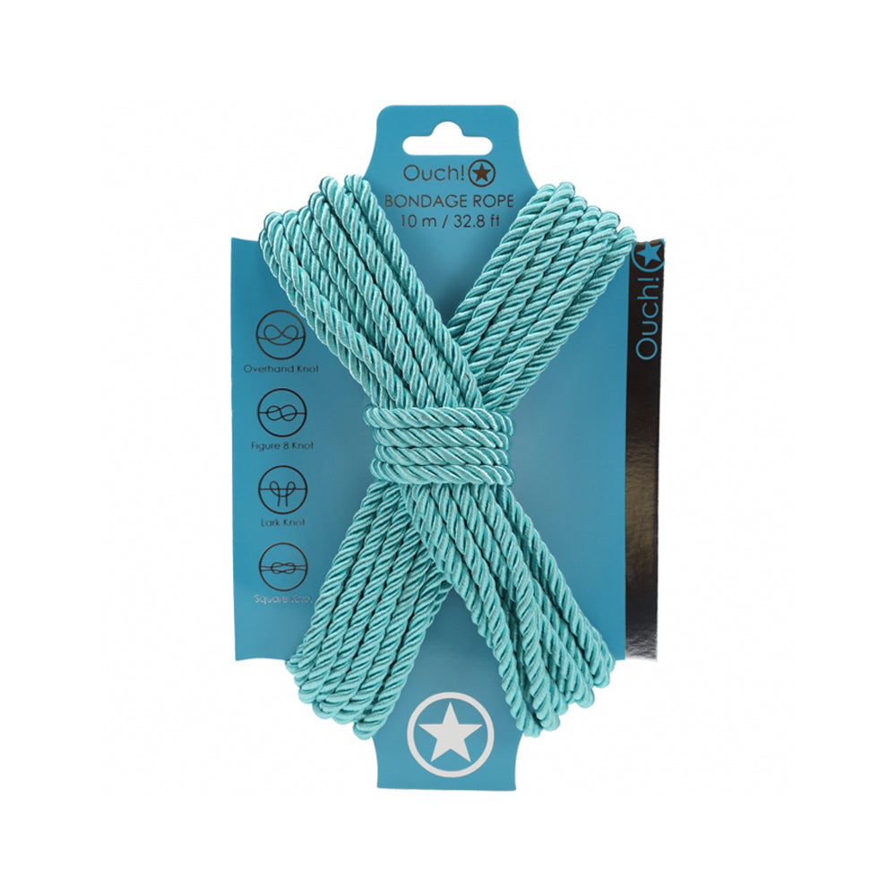 Ouch! Bondage Rope 10 Meter Nylon Blue | 8714273059383 | Discreet Personal Wellness