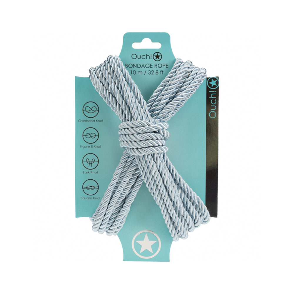 Ouch! Bondage Rope 10 Meter Nylon Powder Blue | 8714273059437 | Discreet Personal Wellness