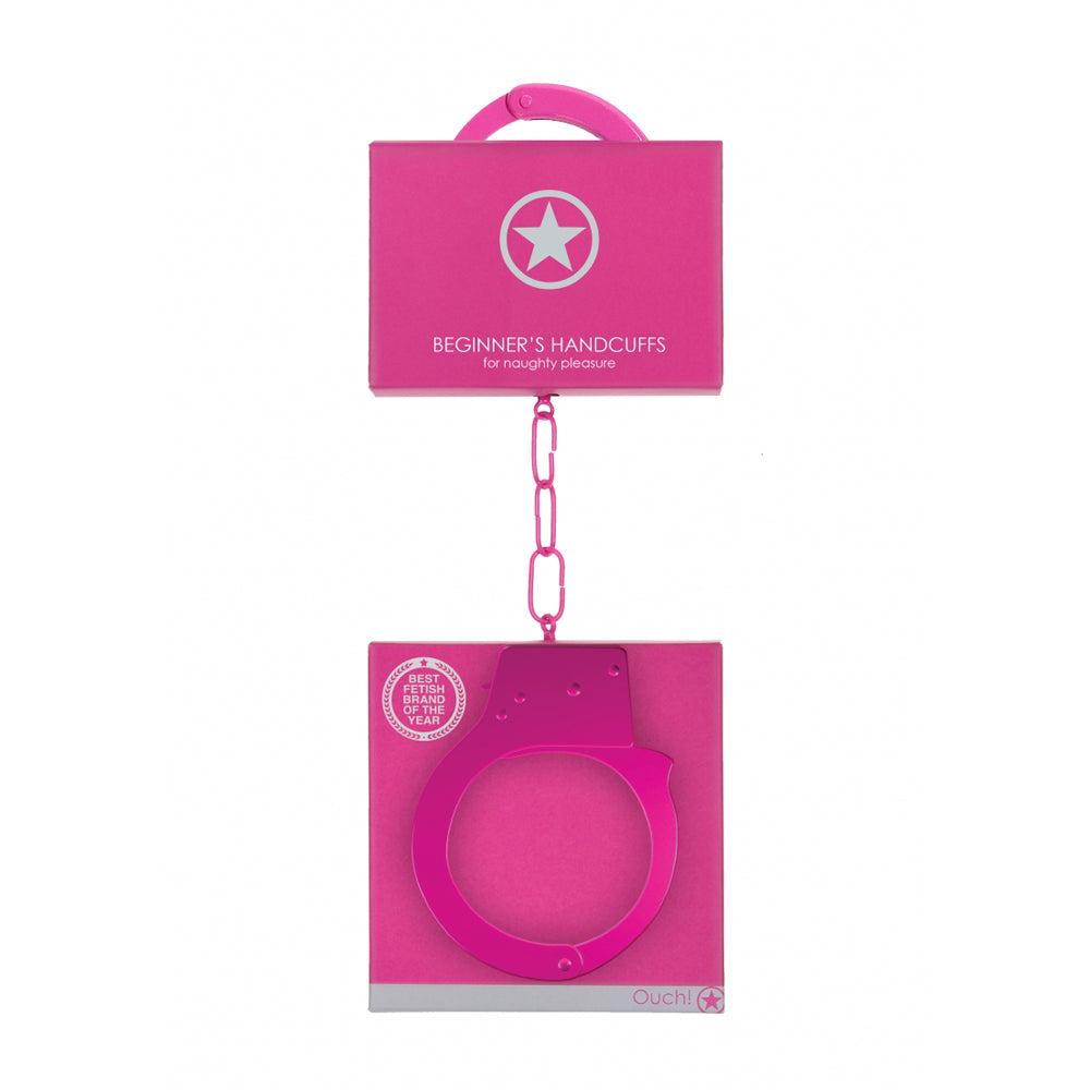Ouch! Beginner's Handcuffs Pink | 8714273074010 | Discreet Personal Wellness