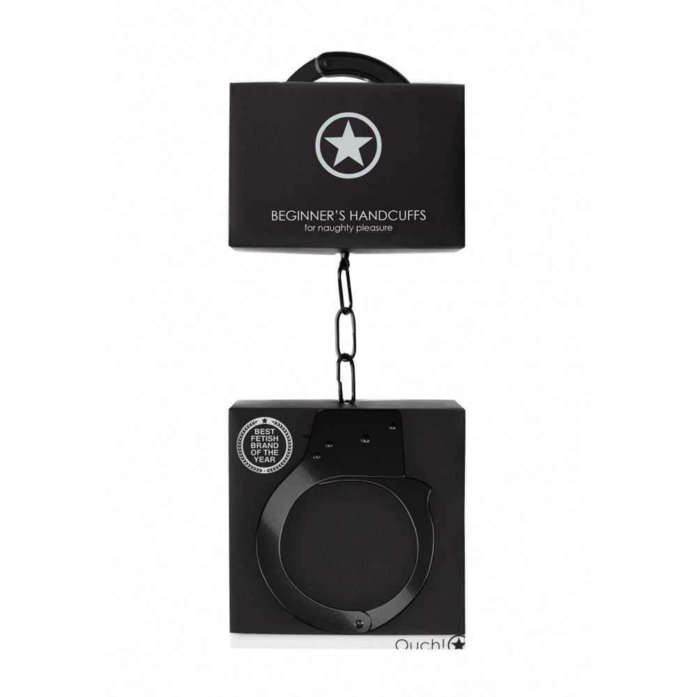 Ouch! Beginner's Handcuffs Black | 8714273074034 | Discreet Personal Wellness