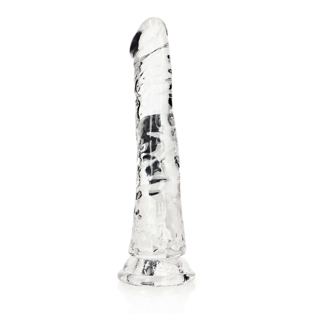 Realrock Crystal Clear Slim Dildo 6'' Transparent | 8714273520173 | Discreet Personal Wellness