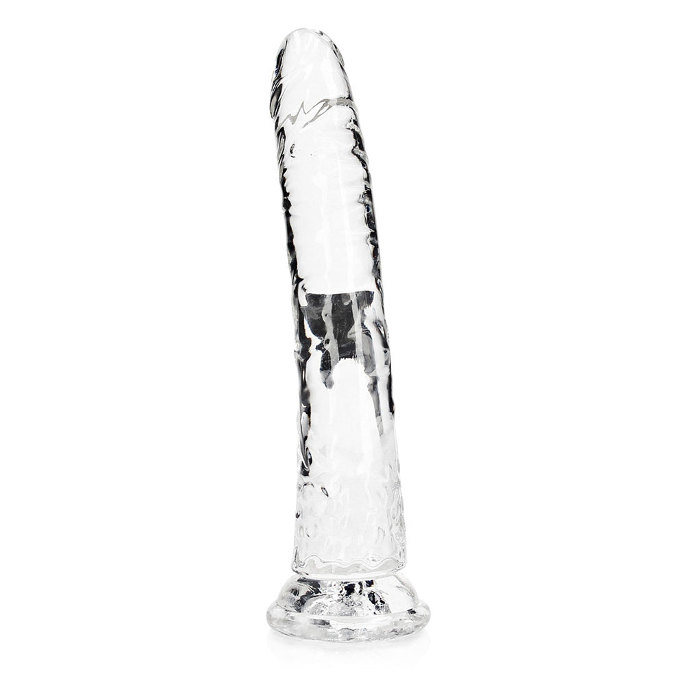 Realrock Crystal Clear Slim Dildo 10'' Transparent | 8714273520210 | Discreet Personal Wellness
