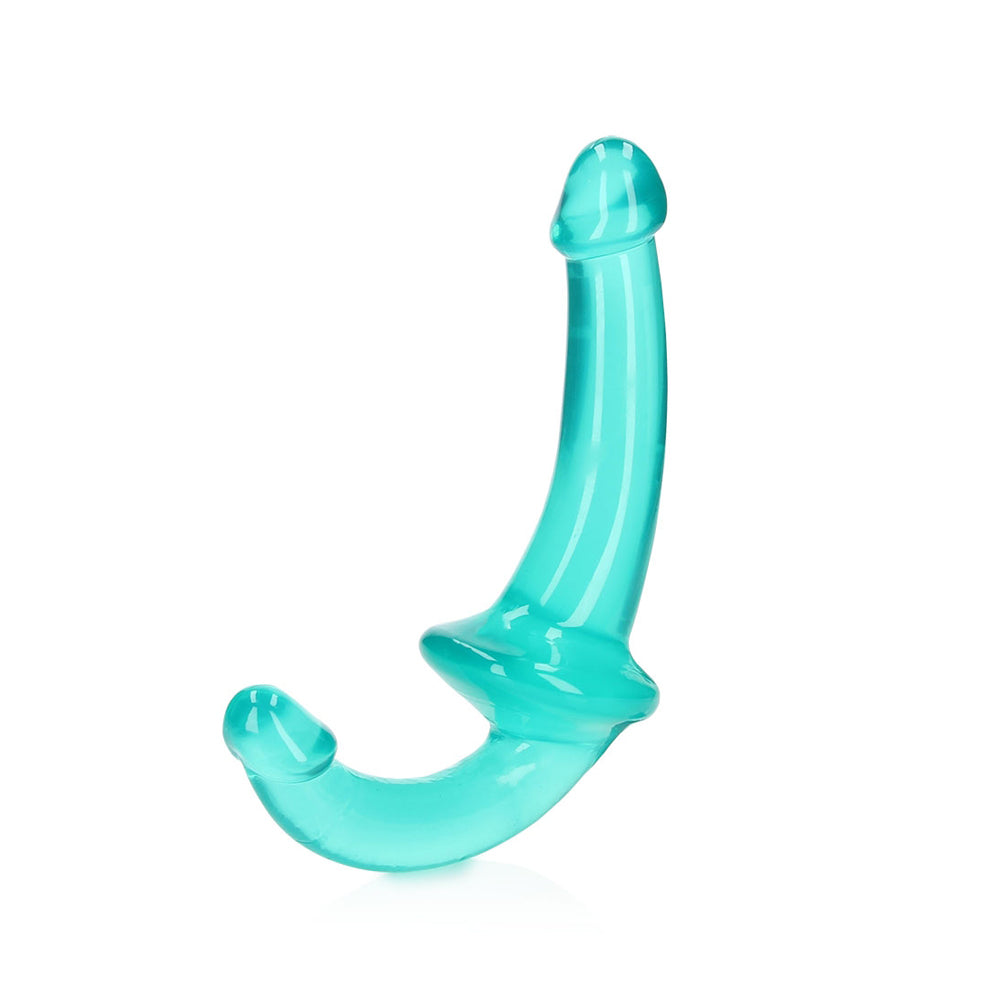 Realrock Crystal Clear Strapless Strap-On 6'' Turquoise | 8714273520821 | Discreet Personal Wellness