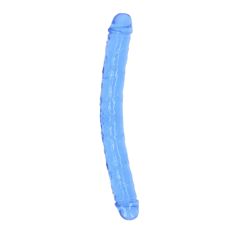 Realrock Crystal Clear Double Penis 13'' Blue | 8714273520845 | Discreet Personal Wellness