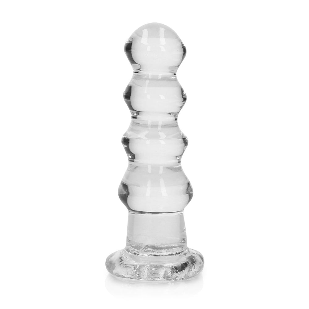 Realrock Crystal Clear Curvy Dildo Or Butt Plug 5.5'' Transparent | 8714273520890 | Discreet Personal Wellness