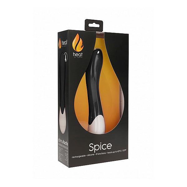 Spice Rechargeable Heating G-Spot Vibrator Black | 8714273547569 | Discreet Personal Wellness