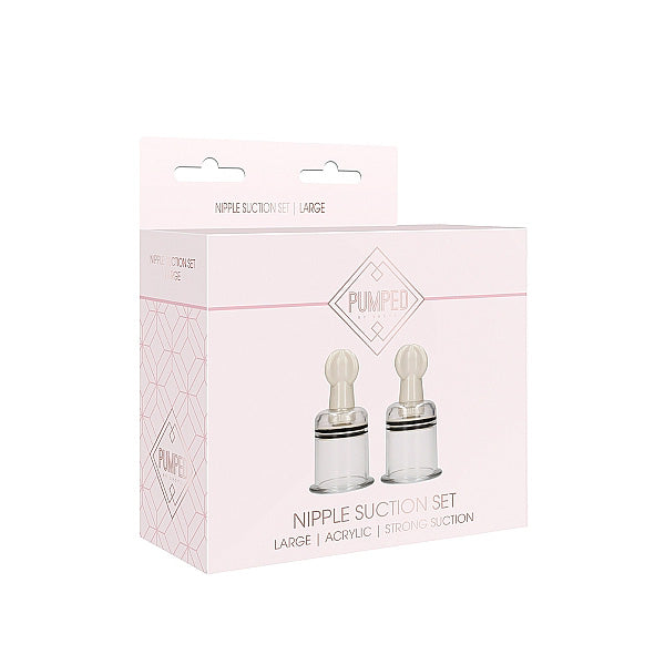Nipple Suction Set Large Transparent | 8714273548436 | Discreet Personal Wellness