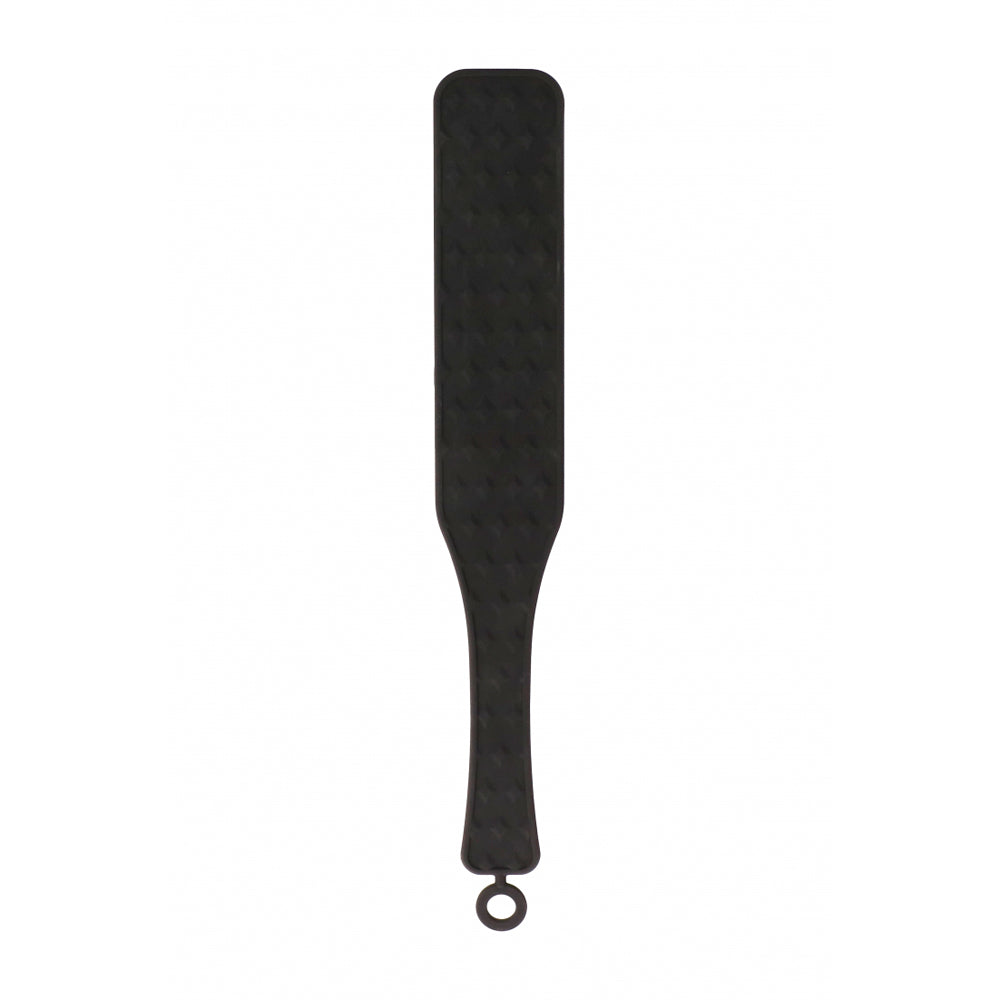 Ouch! Silicone Textured Paddle Black | 8714273924049 | Discreet Personal Wellness