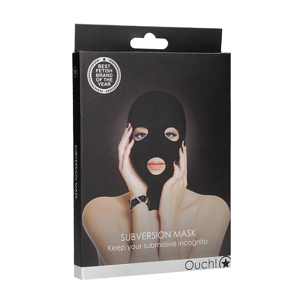 Ouch! Subversion Mask Black | 8714273949516 | Discreet Personal Wellness