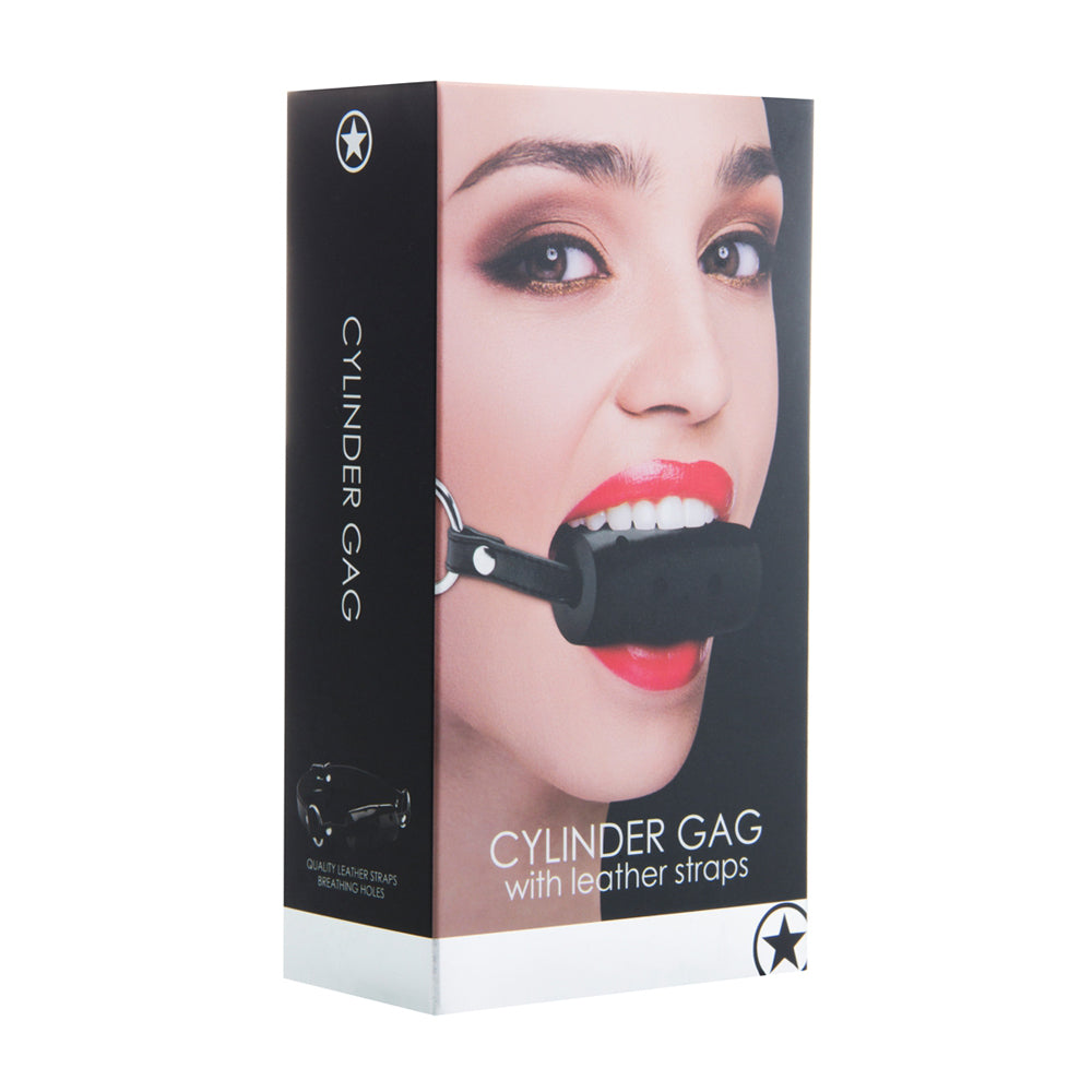 Ouch! Cylinder Gag Black | 8714273952110 | Discreet Personal Wellness