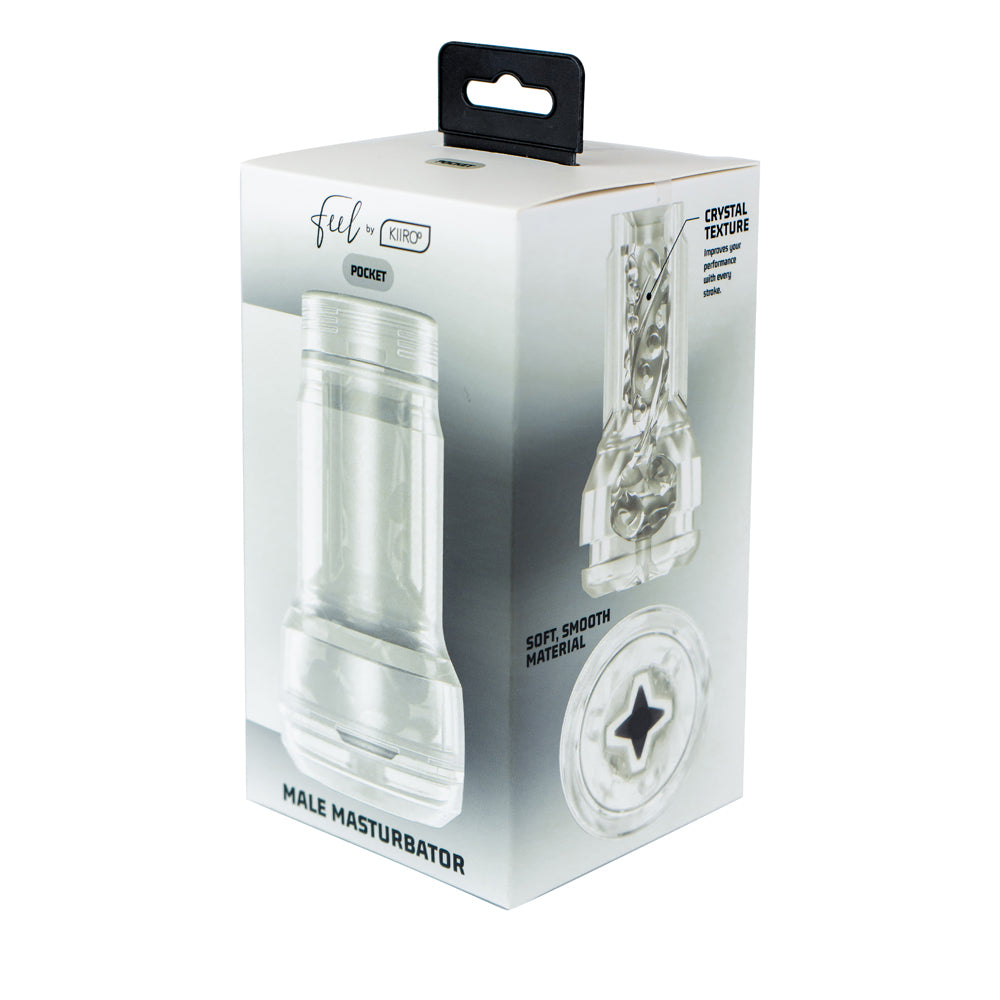 Feel Pocket Crystal Stroker By Kiiroo | 8720938956317 | Discreet Personal Wellness