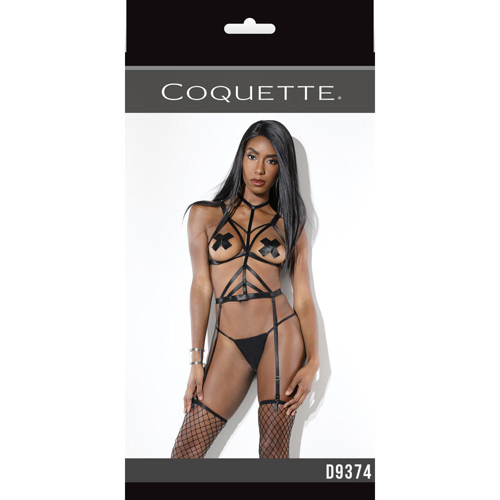 Strappy Body Harness Black Os | 883124169460 | Discreet Personal Wellness
