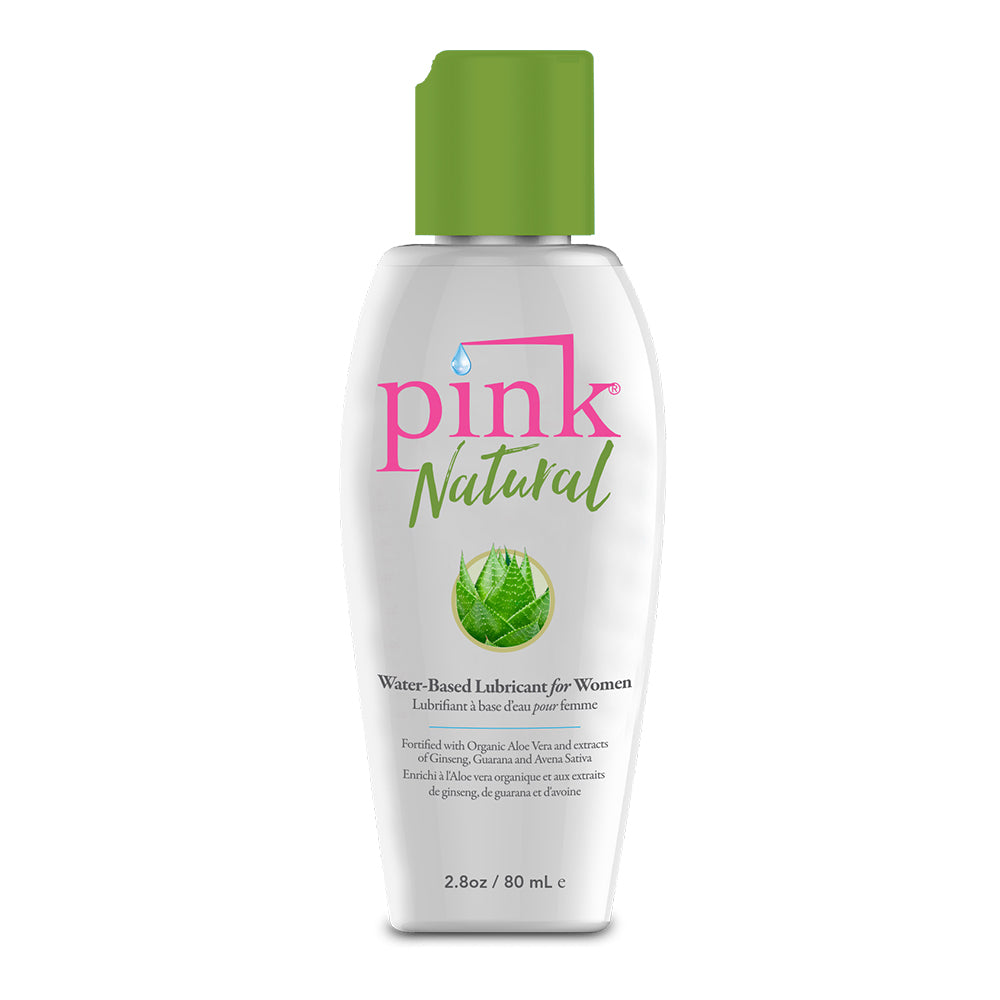 Pink Natural Water-Based Lubricant 2.8 oz. | 891306000913 | Discreet Personal Wellness
