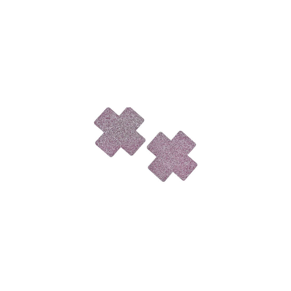 X Glitter Pasties Pink O/S | 8932130301240 | Discreet Personal Wellness