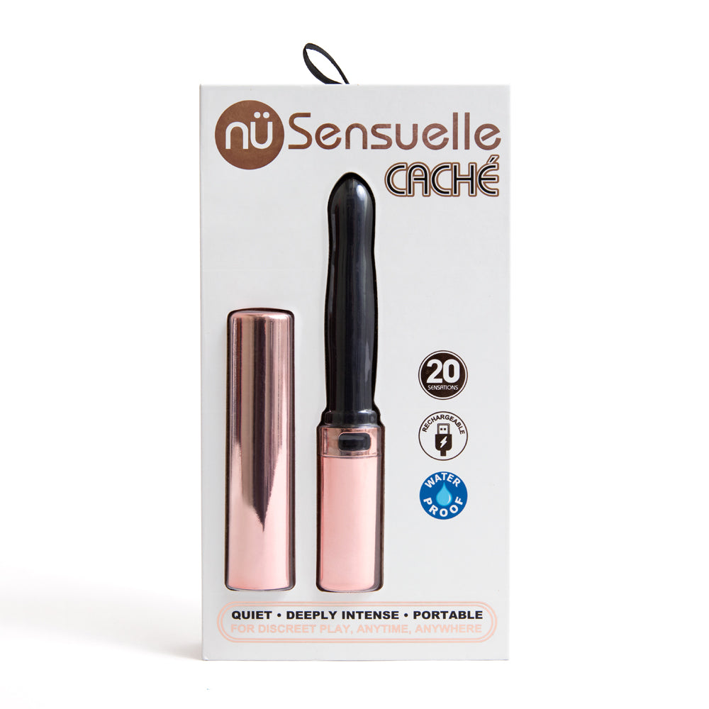 Nu Sensuelle Cache 20 Function Discreet Vibe Rose Gold | 9342851001951 | Discreet Personal Wellness