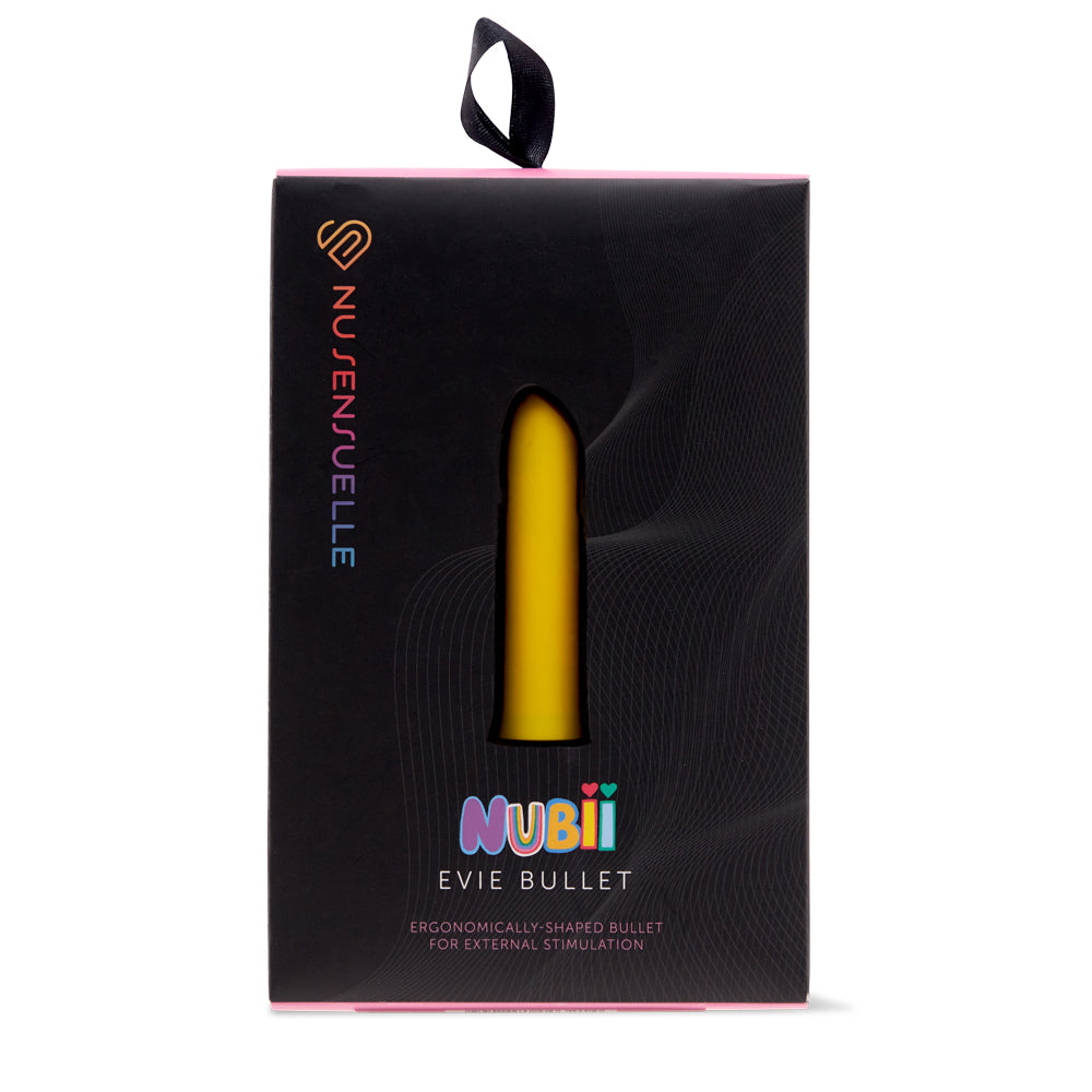 Nu Sensuelle Evie Slanted Bullet Yellow | 9342851003221 | Discreet Personal Wellness