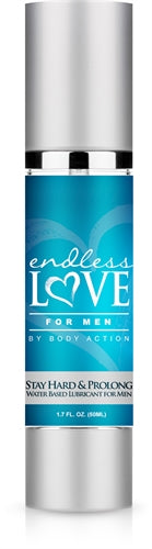 Endless Love for Men Stay Hard and Prolong Water Based Lubricant 1.7 Oz | 679359000728 | Discreet Personal Wellness