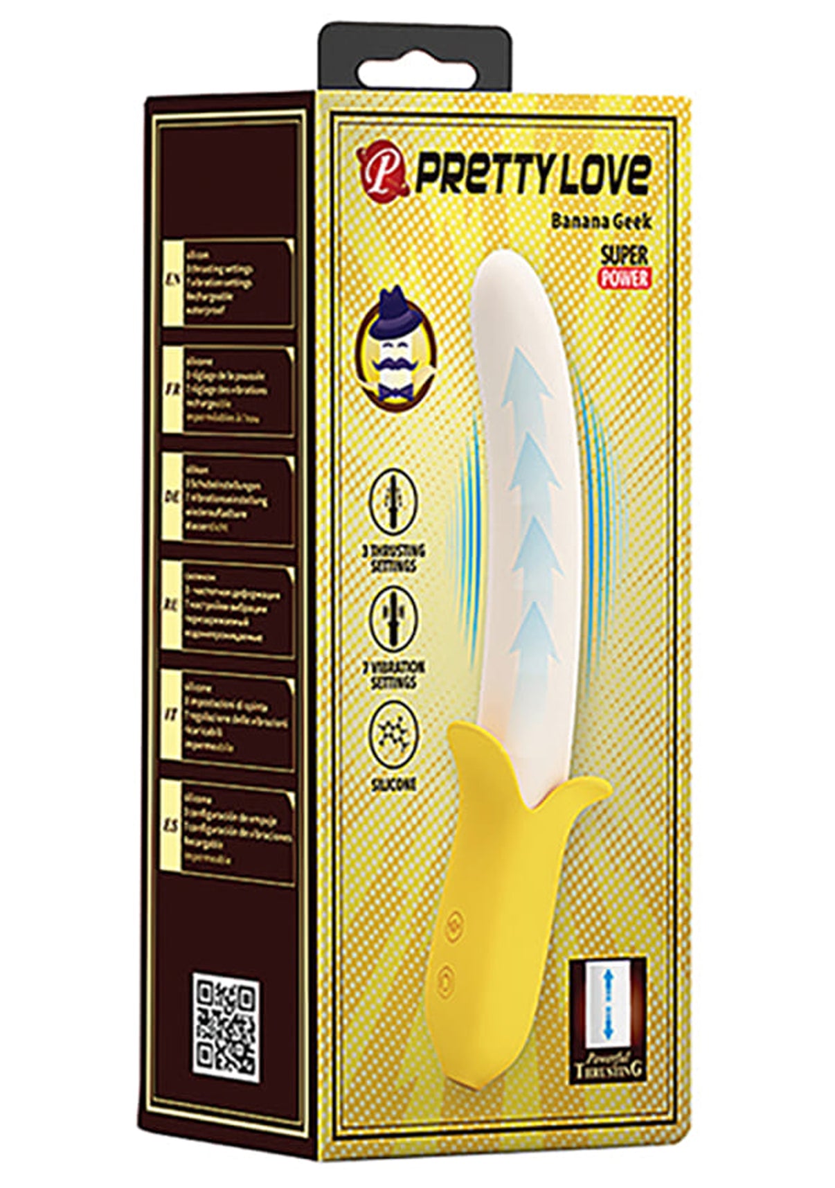 Pretty Love - Banana Geek - Yellow | 6959532327205 | Discreet Personal Wellness