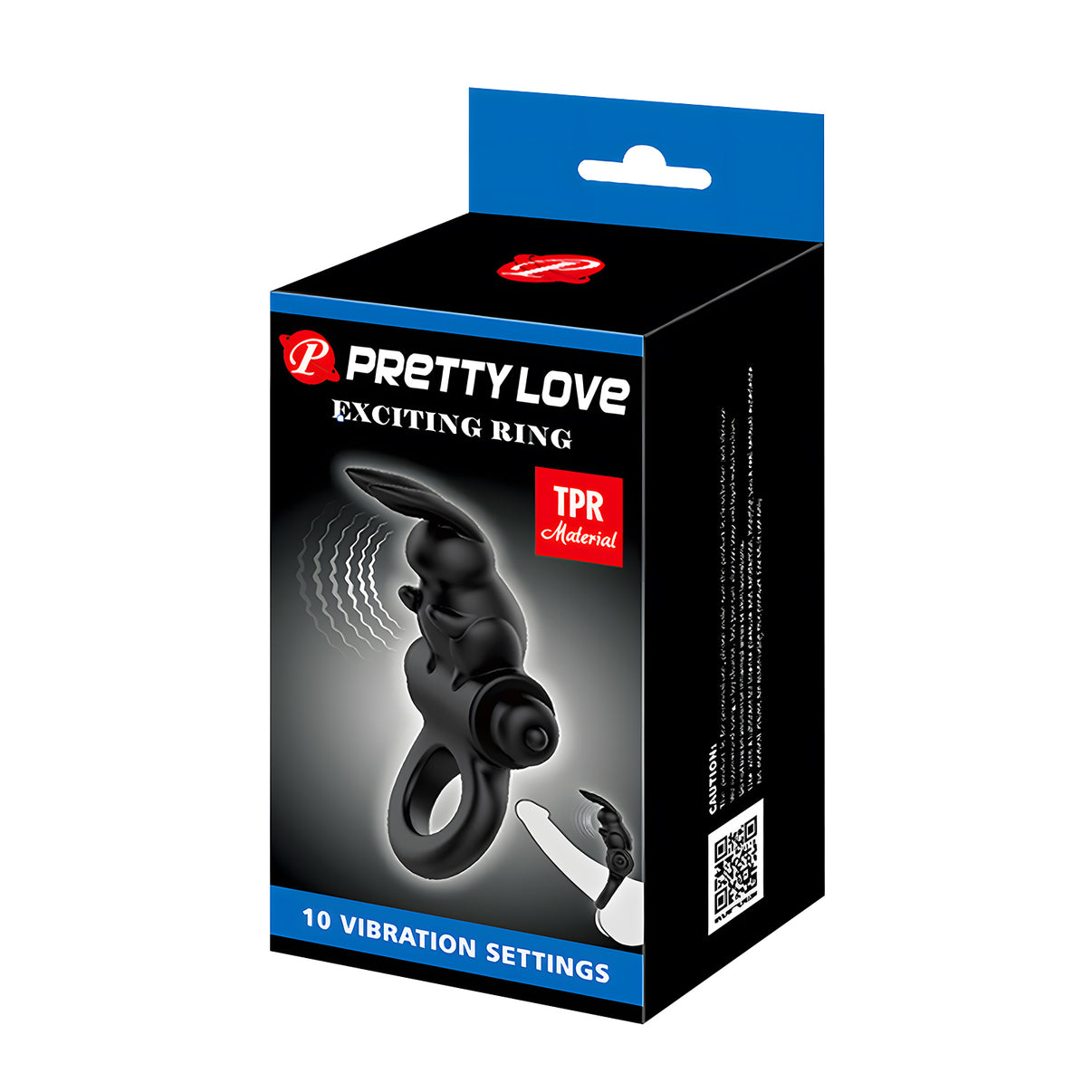 Pretty Love Exciting Ring - Black | 6959532333572 | Discreet Personal Wellness
