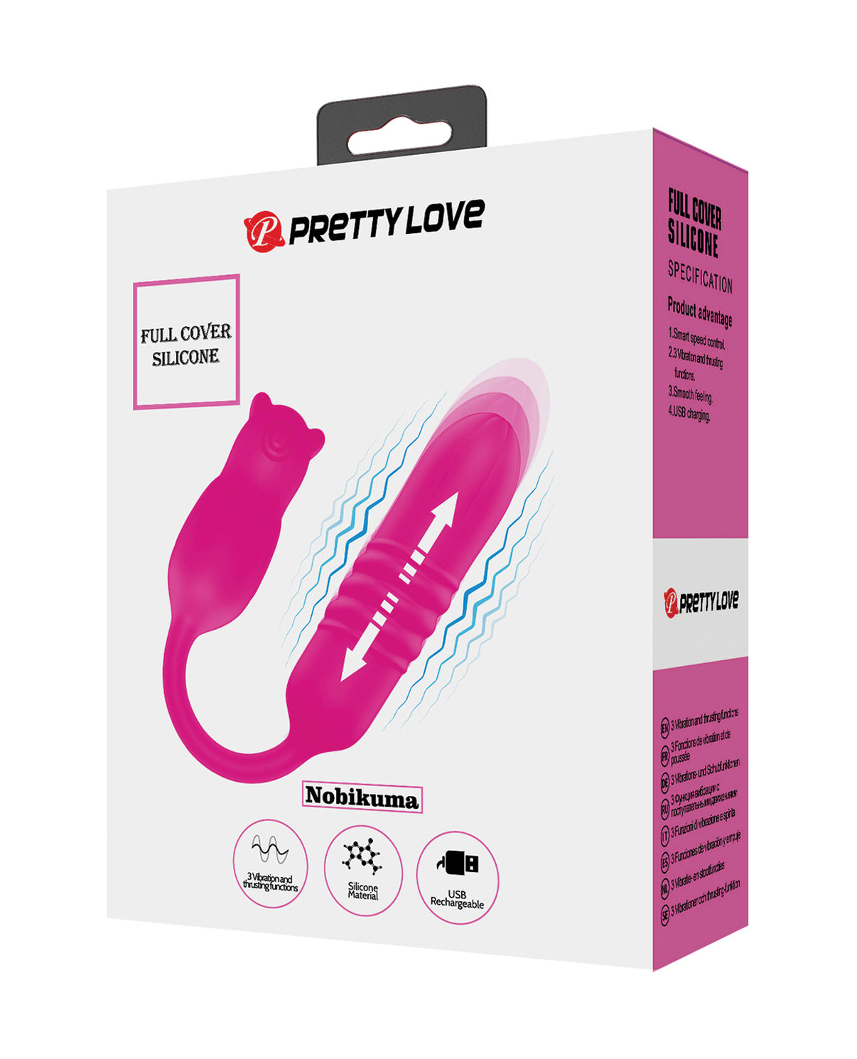 Pretty Love Nobikuma Thrusting Egg - Fuchsia | 6959532328424 | Discreet Personal Wellness