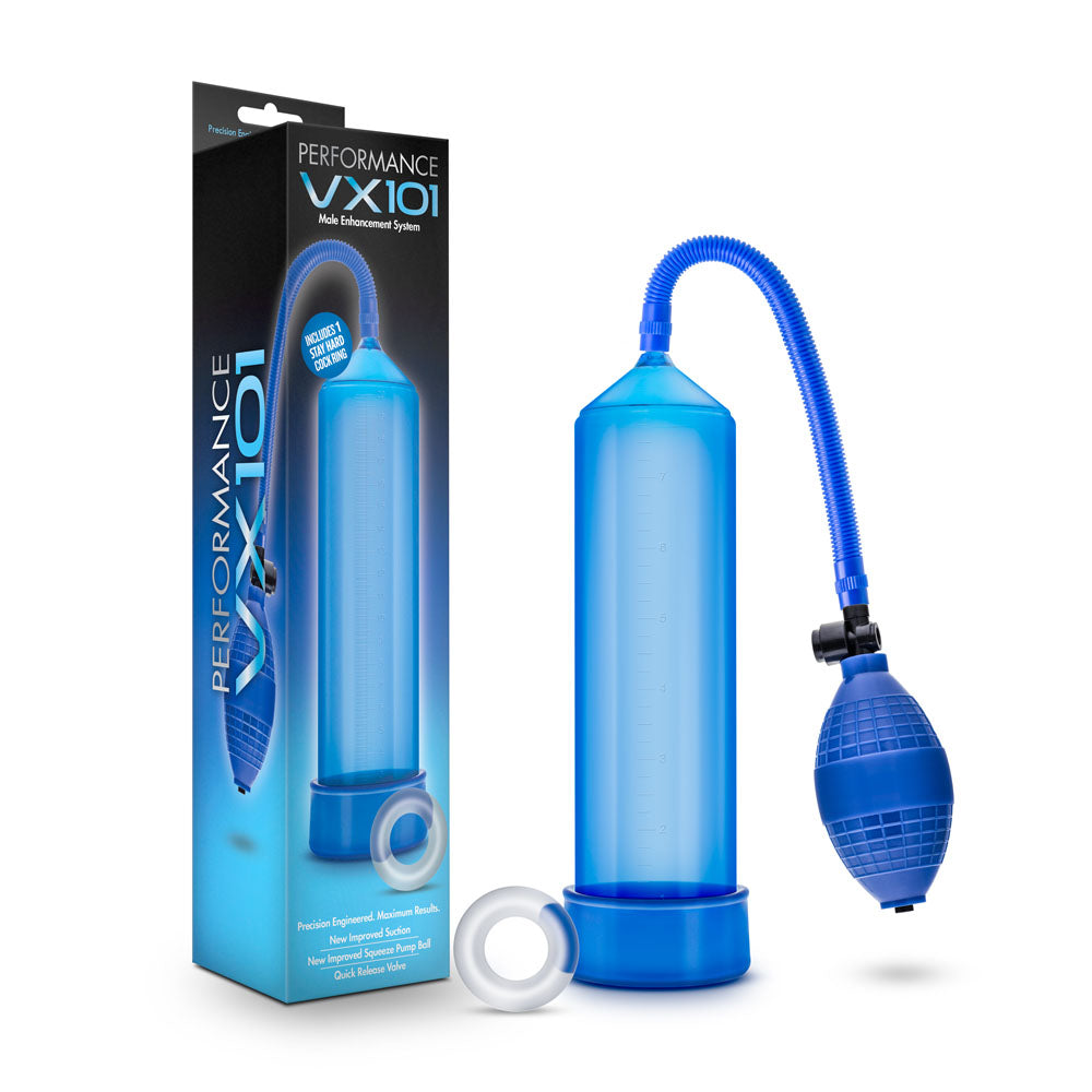 Performance - Vx101 Male Enhancement Pump - Blue | 853858007680 | Discreet Personal Wellness